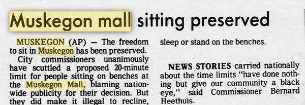 Muskegon Mall - MAY 1979 ARTICLE